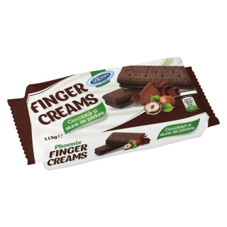 Finger Creams - crema ciocolata si alune de padure